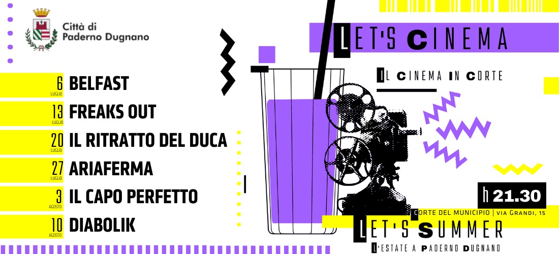 LET’S SUMMER // let’s cinema all’aperto @Corte del Municipio